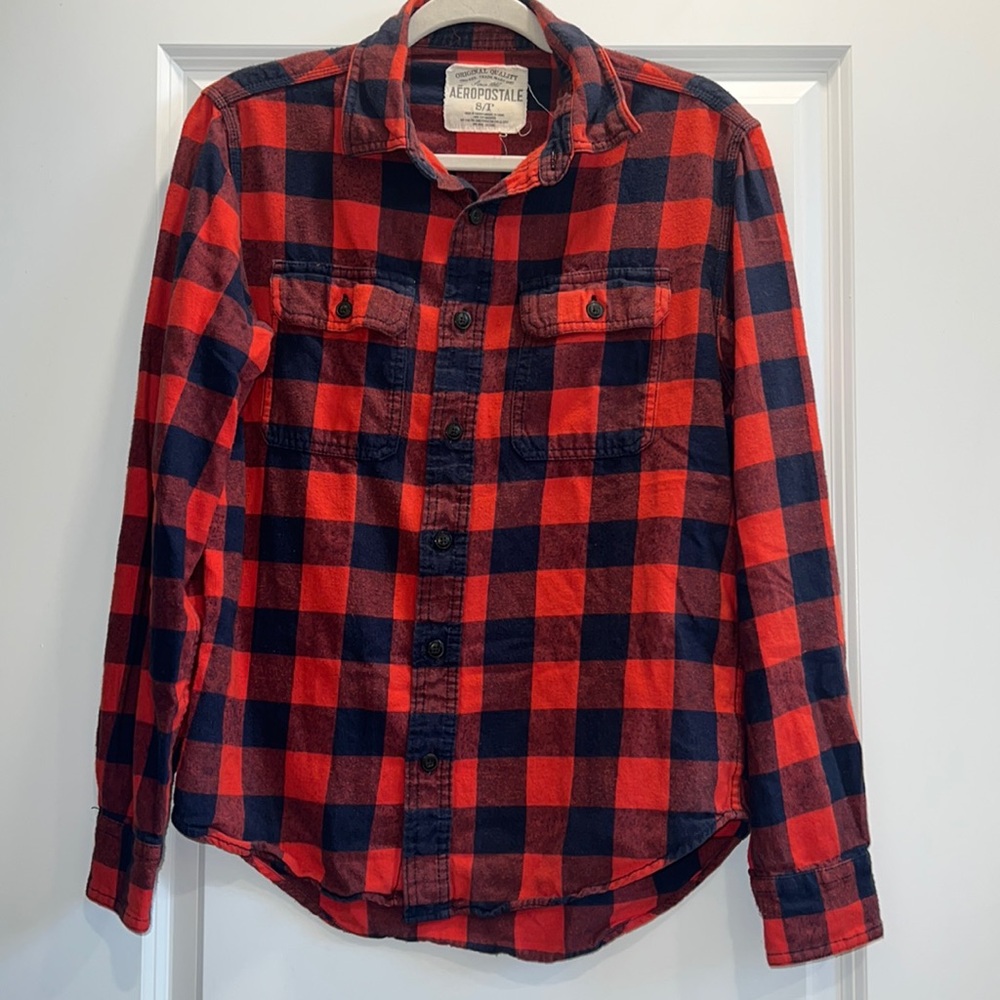 Aeropostale Buffalo Plaid Button Down
